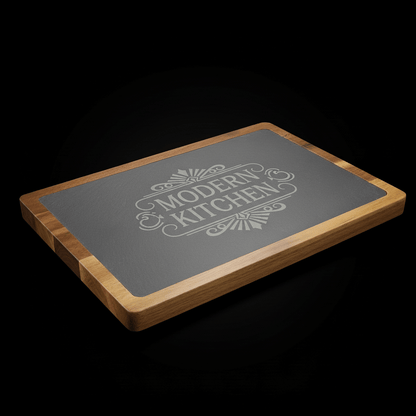 Acacia & Slate Serving Board (13x9)