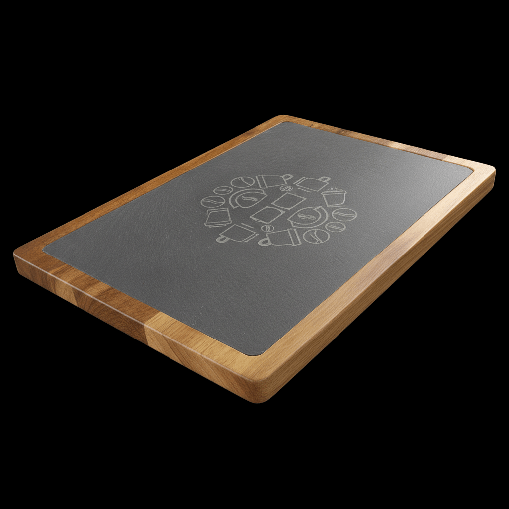Acacia & Slate Serving Board (13x9)