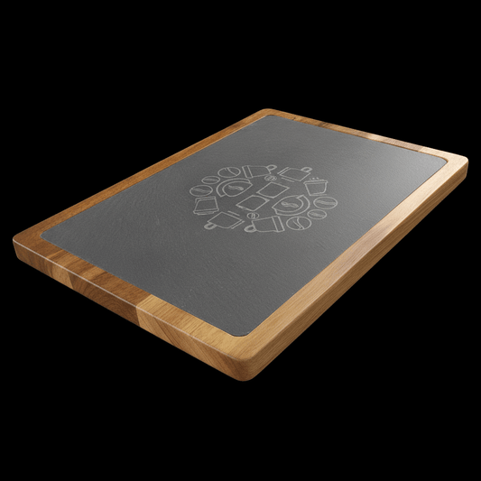 Acacia & Slate Serving Board (13x9)