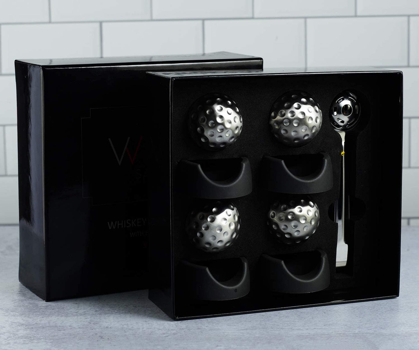 Reusable Stainless Steel Golf Ball Whiskey Chillers