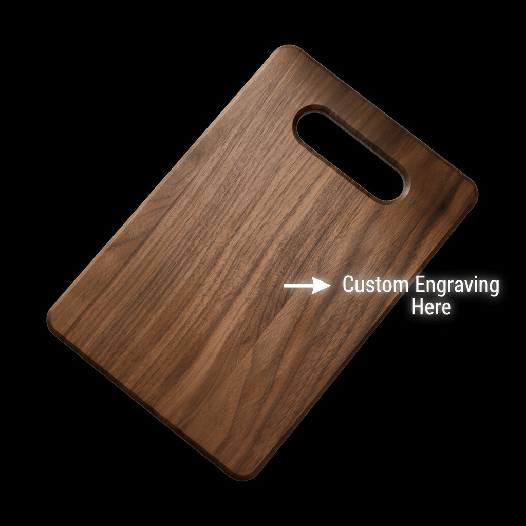 Handcrafted Walnut Wood Charcuterie & Serving Board (9x6)