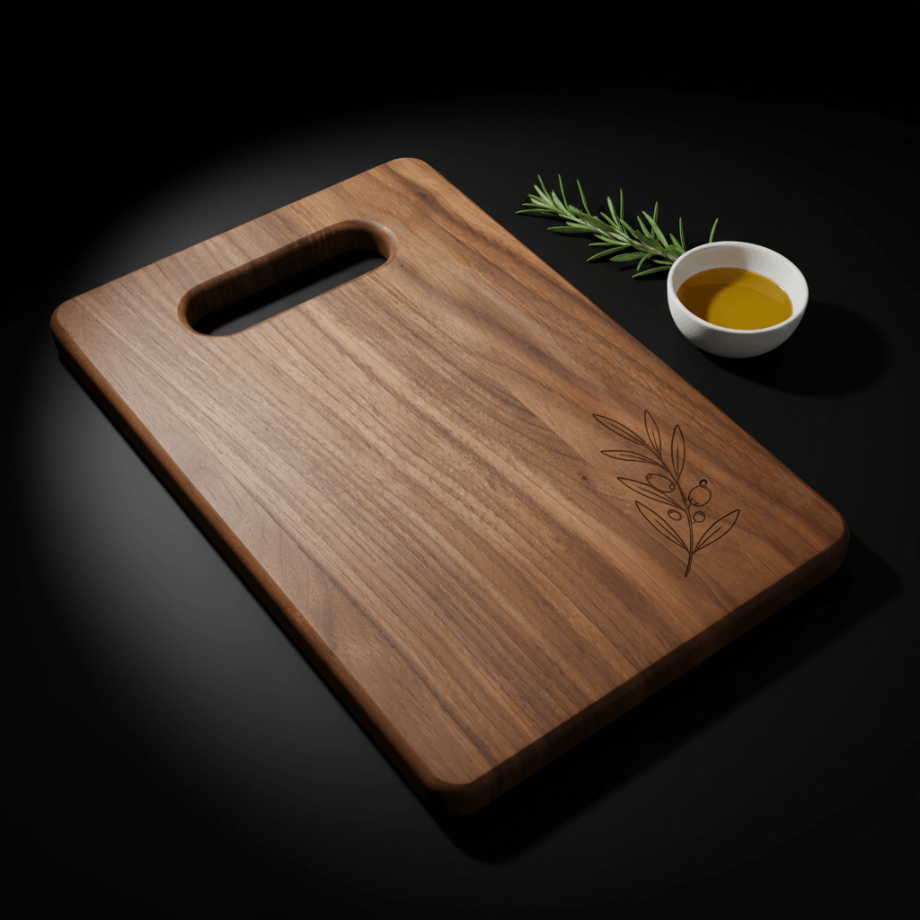 Handcrafted Walnut Wood Charcuterie & Serving Board (9x6)