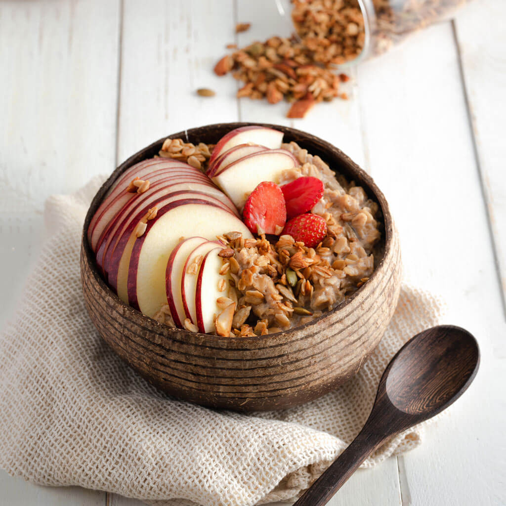 Hand-Carved Coconut Bowl & Reclaimed Spoon Set