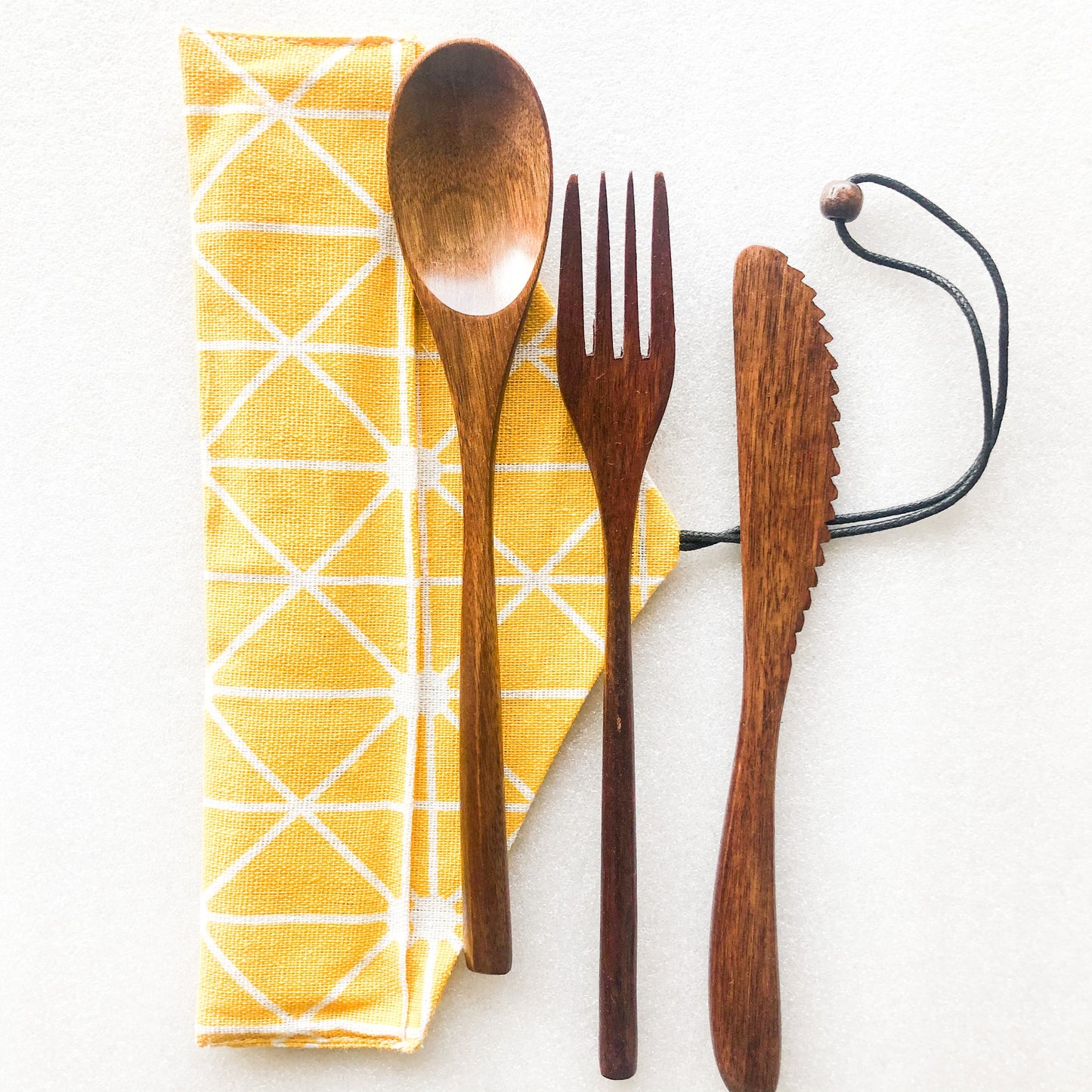 Japanese Style Wooden Cutlery Set