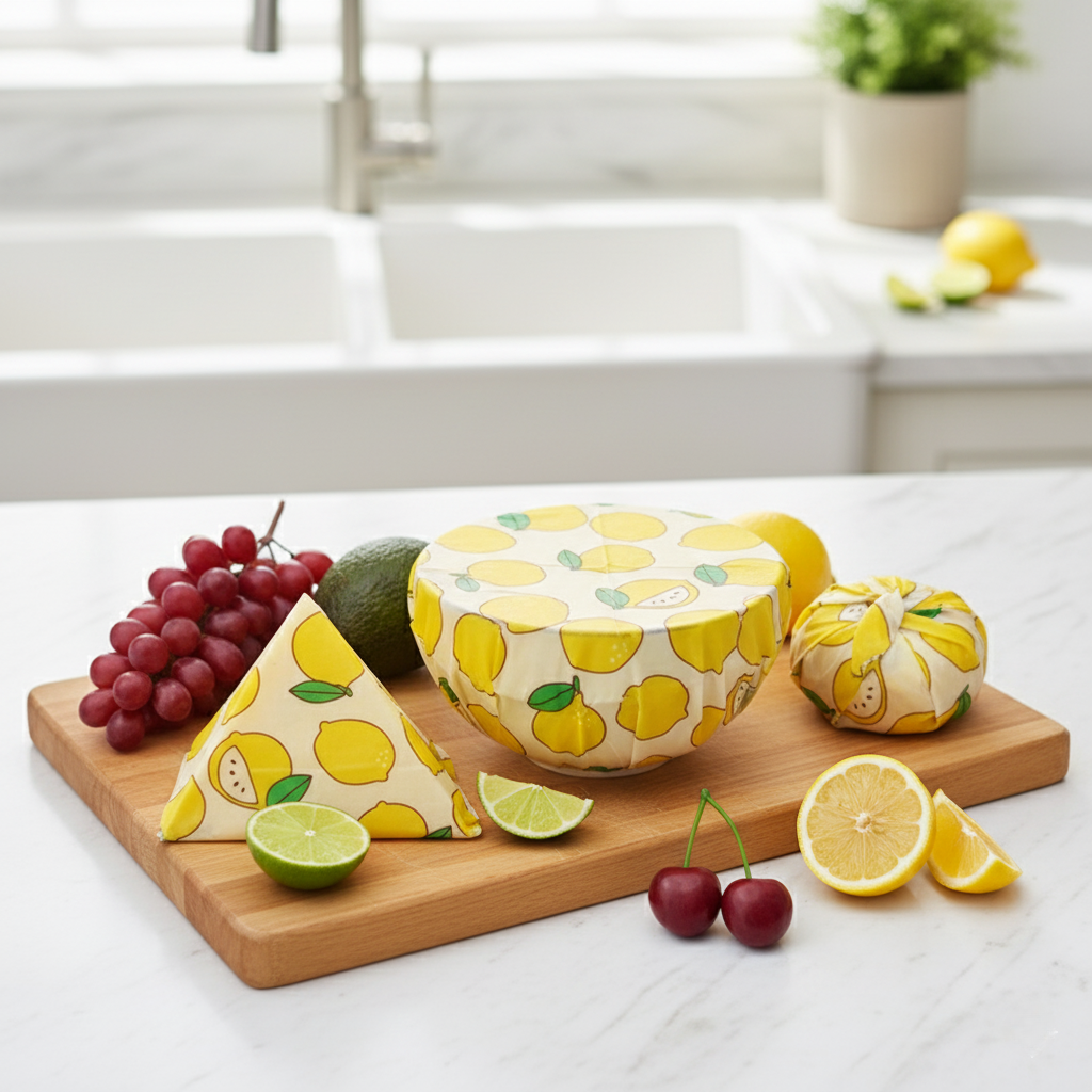 Reusable Beeswax Food Wraps (3-Pack)