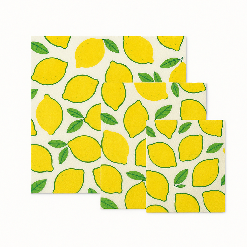 Reusable Beeswax Food Wraps (3-Pack)