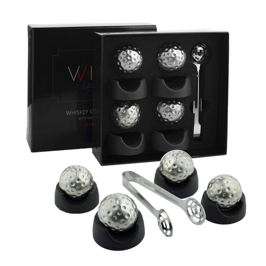 Reusable Stainless Steel Golf Ball Whiskey Chillers