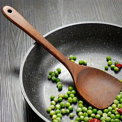 10-Piece Natural Teak Wood Cookware Set