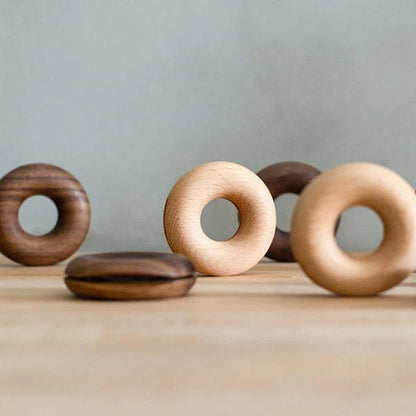 Sustainable Wooden Donut Bag Clips